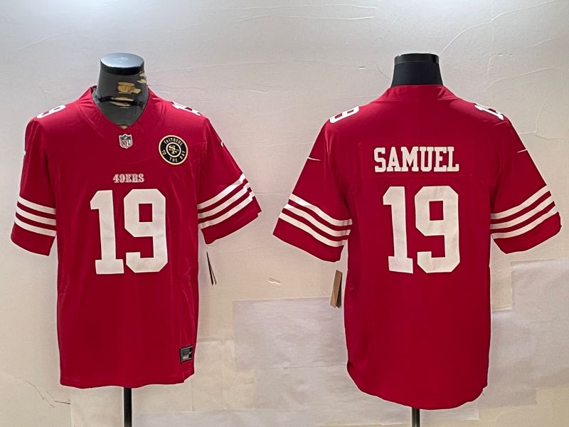 Men San Francisco 49ers #19 Samuel Red three generations 2024 Nike Limited NFL Jersey style 7->san francisco 49ers->NFL Jersey